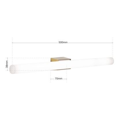 LED Zidna lampa VISAGIST 1xS14d/8W/230V mesing