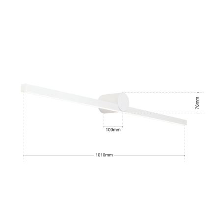 LED Rasveta za ogledalo u kupatilu BEAUTY LED/24W/230V 101 cm IP54 bela