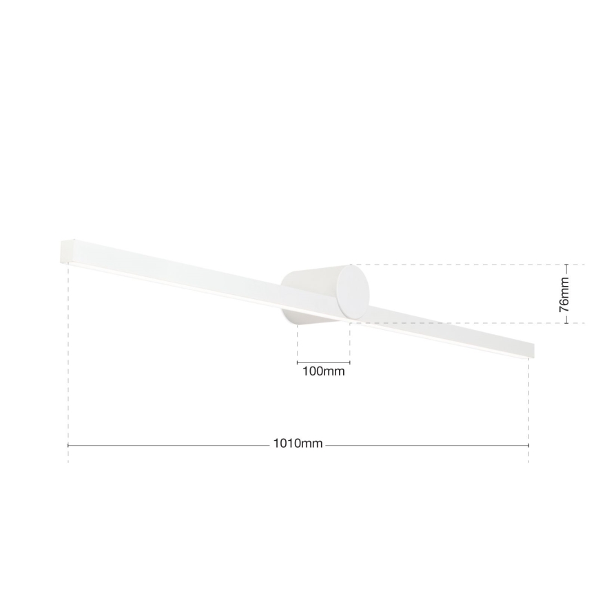 LED Rasveta za ogledalo u kupatilu BEAUTY LED/24W/230V 101 cm IP54 bela