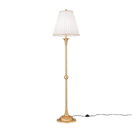 Podna lampa FONSA 1xE27/60W/230V bela/zlatna