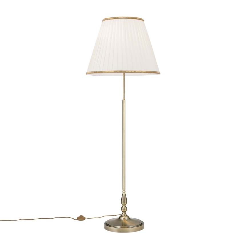 Podna lampa TONIA 2xE27/60W/230V 154 cm bela/bronzana