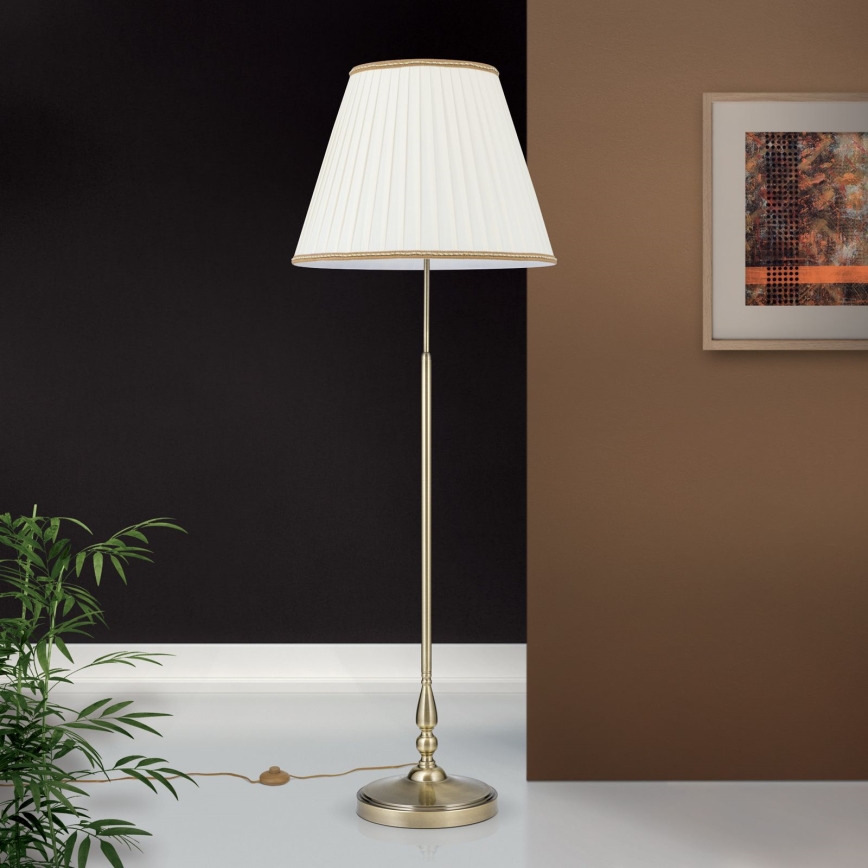 Podna lampa TONIA 2xE27/60W/230V 154 cm bela/bronzana