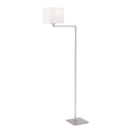 Podna lampa CARLTON 1xE27/40W/230V bela/mat krom