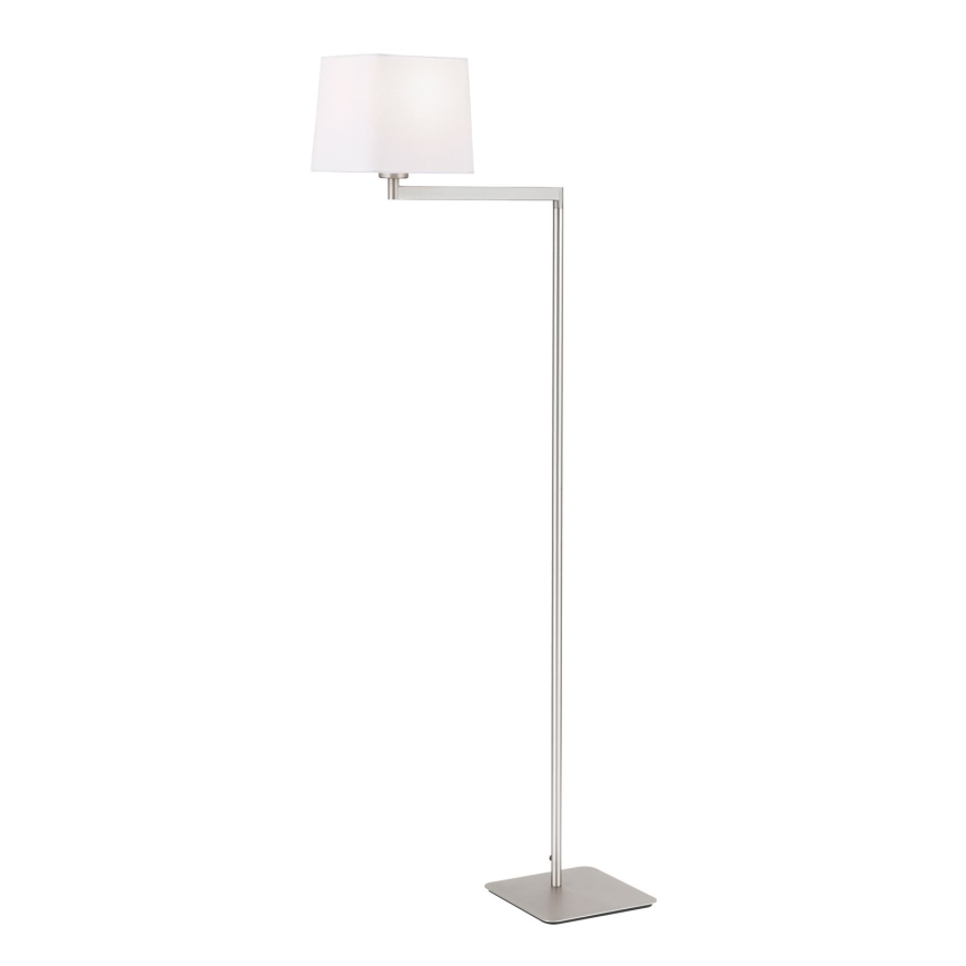 Podna lampa CARLTON 1xE27/40W/230V bela/mat krom