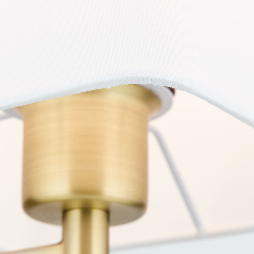 Podna lampa CARLTON 1xE27/40W/230V bela/zlatna