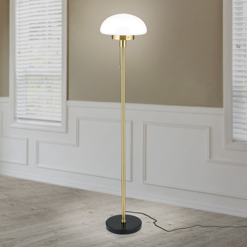 Podna lampa SPARTA 1xE27/40W/230V zlatna/crno
