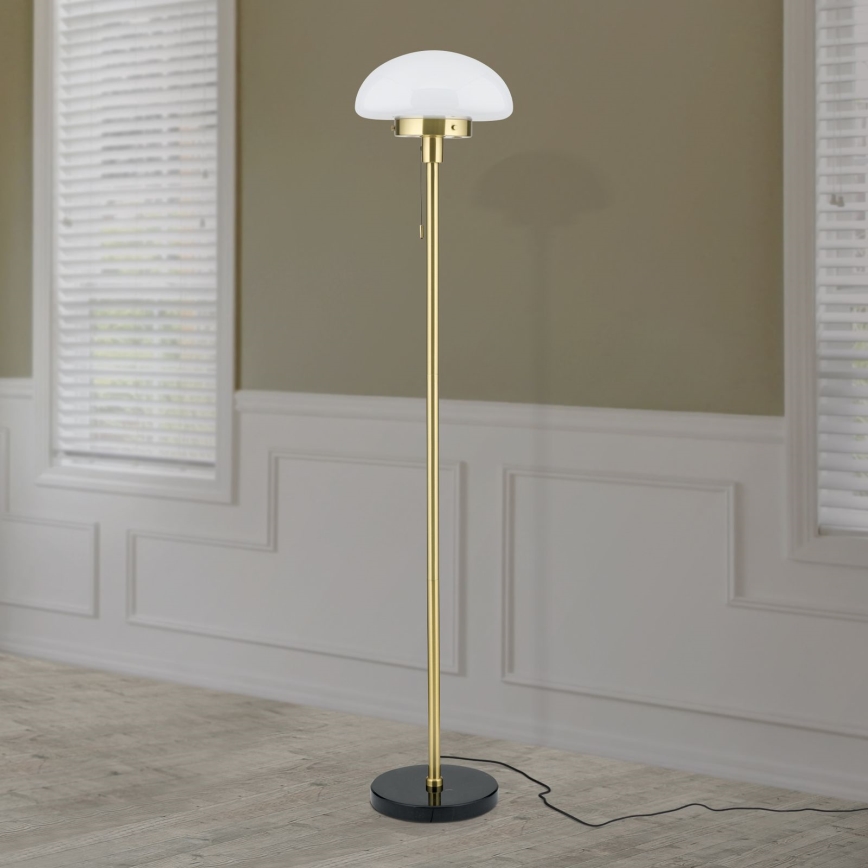 Podna lampa SPARTA 1xE27/40W/230V zlatna/crno