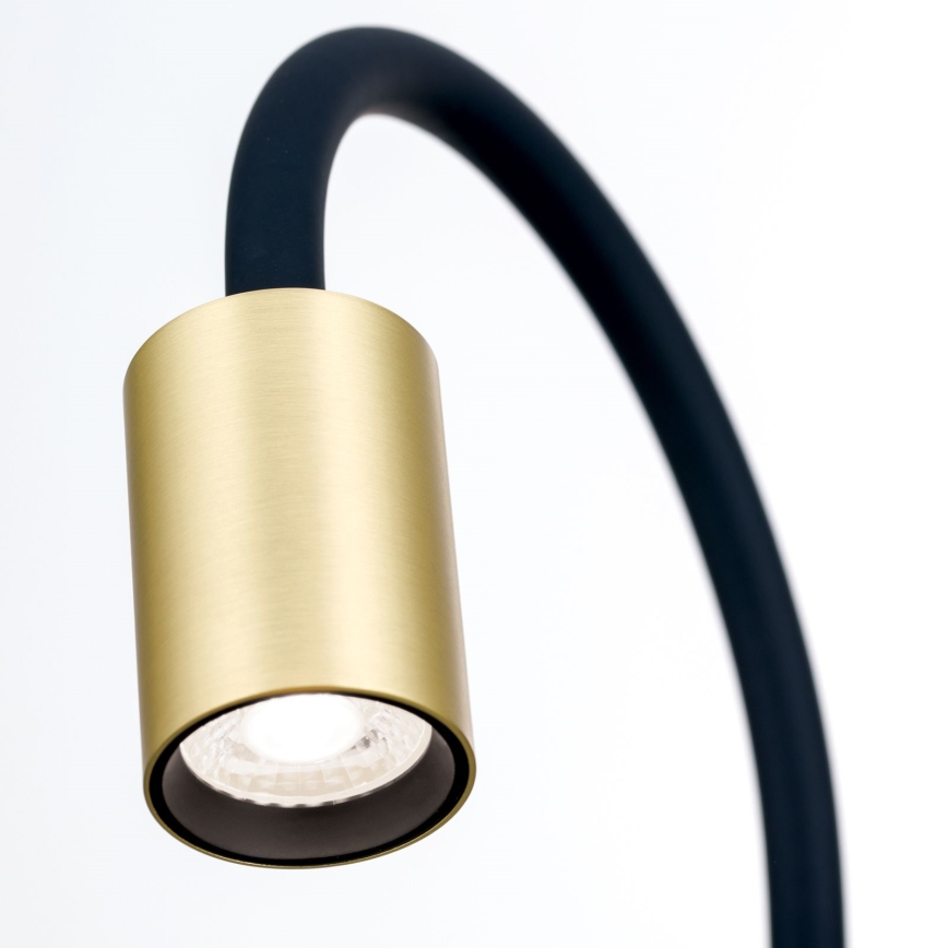 LED Fleksibilna stona lampa sa štipaljkom KURT LED/5W/230V zlatna