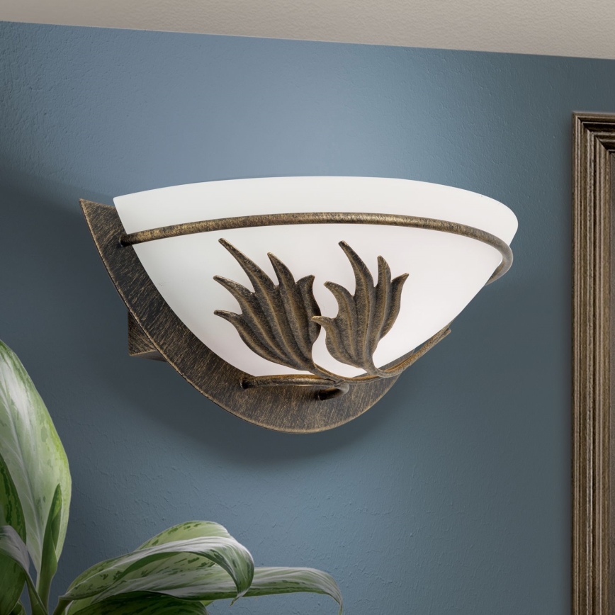 Zidna lampa FLEUR 1xE14/60W/230V bronzana