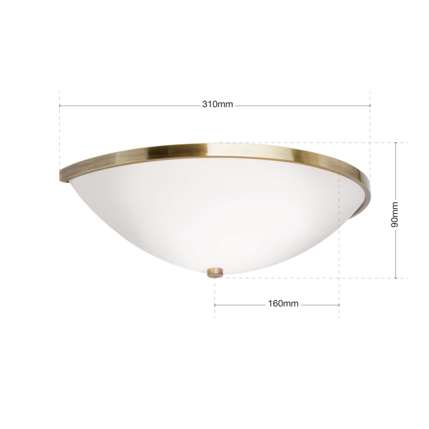 Zidna lampa AIDA 1xE14/40W/230V bronzana/patina