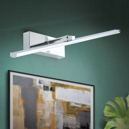 LED Lampa za slike PUBLIO LED/10W/230V 50 cm sjajni krom
