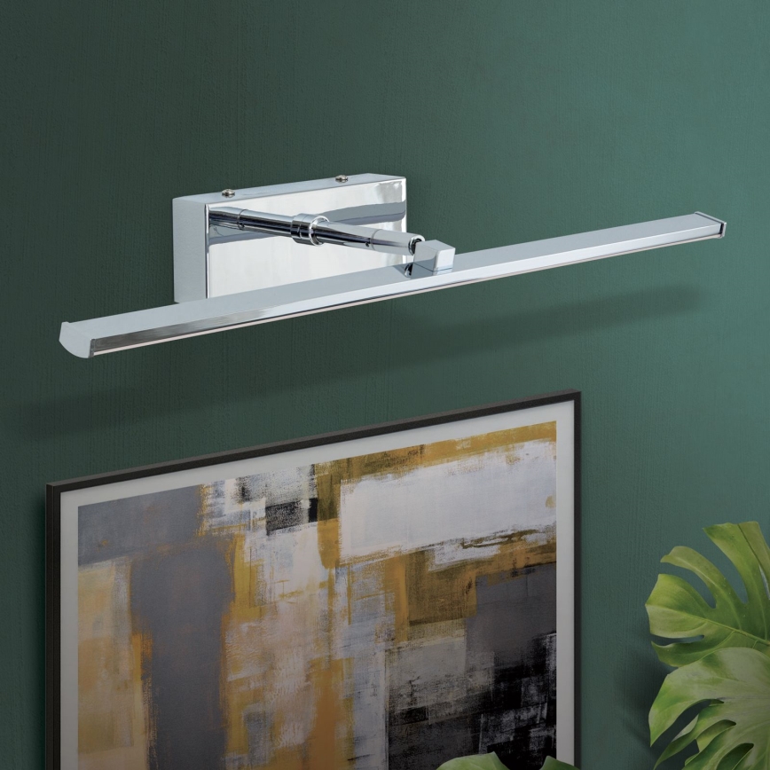 LED Lampa za slike PUBLIO LED/10W/230V 50 cm sjajni krom