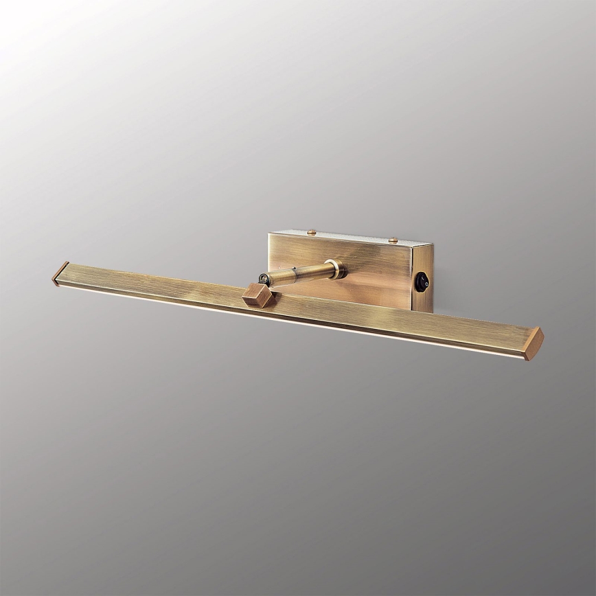 LED Lampa za slike PUBLIO LED/10W/230V 50 cm zlatna/patina