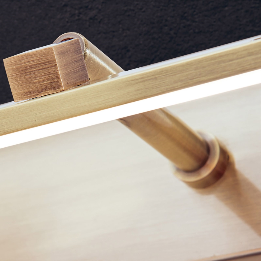 LED Lampa za slike PUBLIO LED/15W/230V 75 cm zlatna/patina