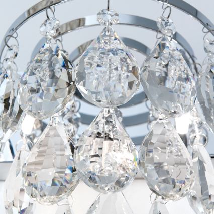 Kristalna zidna lampa CELESTE 2xG9/40W/230V sjajni krom