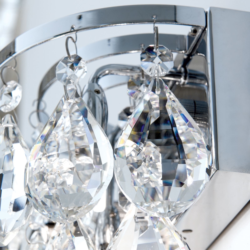 Kristalna zidna lampa CELESTE 2xG9/40W/230V sjajni krom