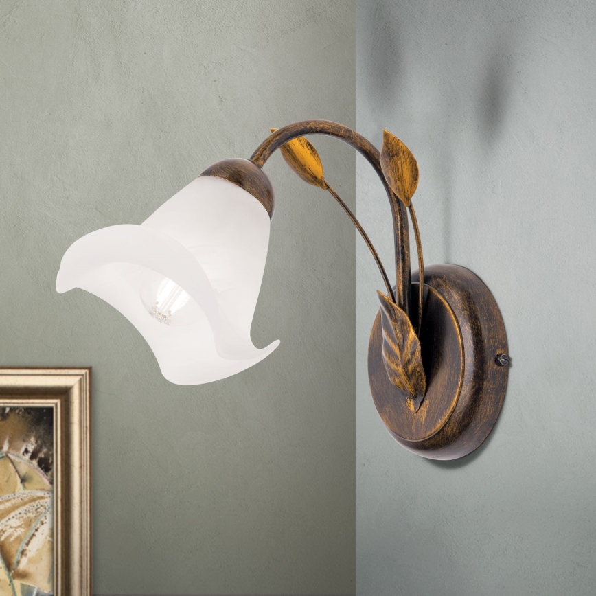 Zidna lampa SISI 1xE14/40W/230V bronzana/patina