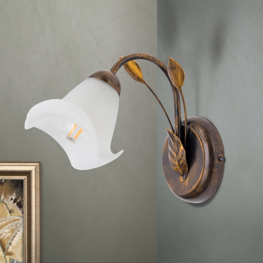 Zidna lampa SISI 1xE14/40W/230V bronzana/patina