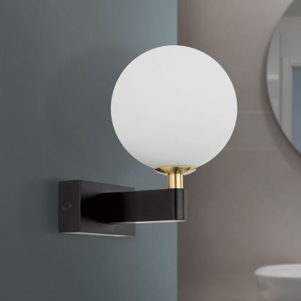 Zidna lampa za kupatilo MARA 1xG9/20W/230V IP44 crno