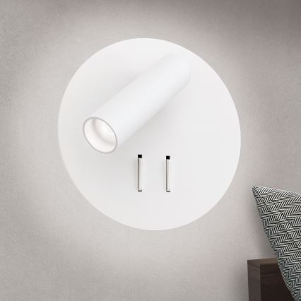 LED Zidna reflektorska lampa LENNY LED/6W/230V + LED/3W bela