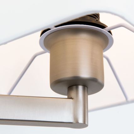 LED Zidna lampa CARLTON 1xE27/40W/230V + LED/3W bela/mat krom
