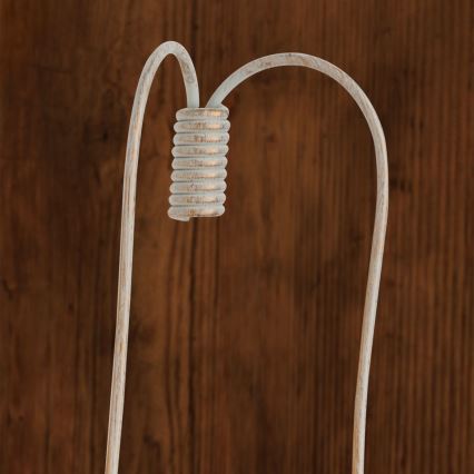 Zidna lampa VELA 2xE14/40W/230V bela/zlatna/patina