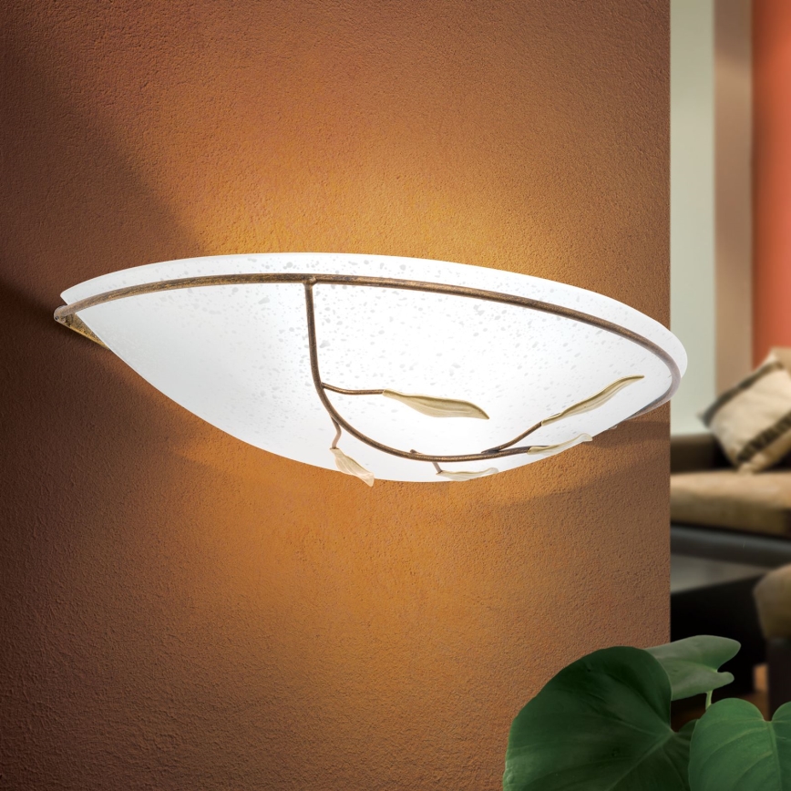 Zidna lampa LUCA 1xE27/60W/230V bronzana/patina