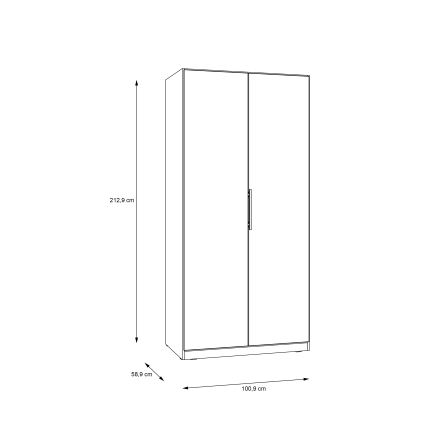 Ormar MARO 100x213 cm artisan hrast
