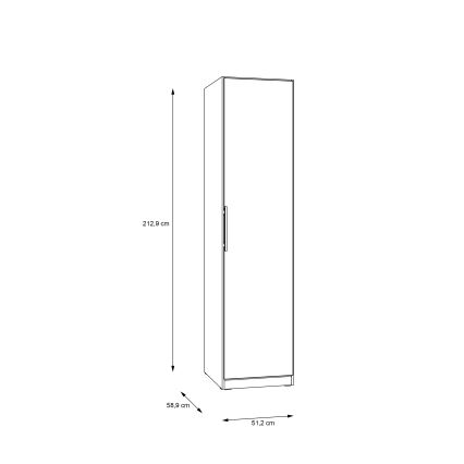 Ormar MARO 51x213 cm, hrast artisan