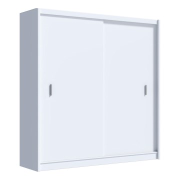 Ormar sa kliznim vratima SAPHIRA 203x215 cm beo