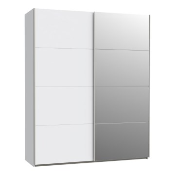 Ormar sa ogledalom KARO 170 x 210 cm, beo