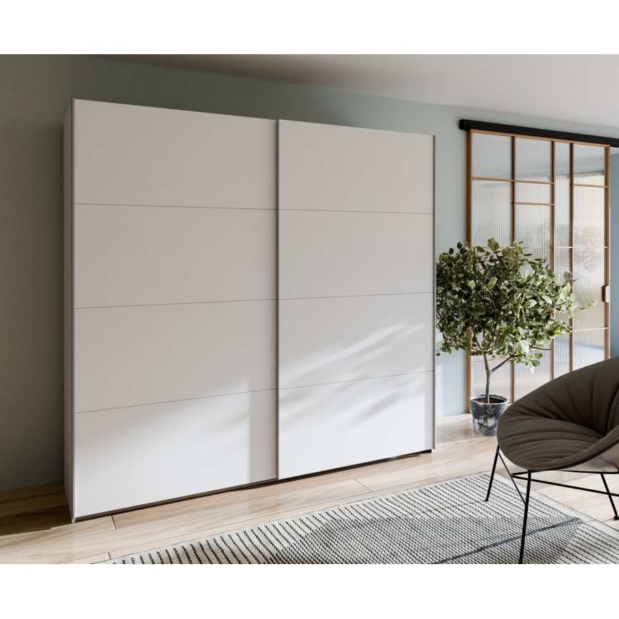 Ormar sa ogledalom KARO 220x210 cm u beloj boji