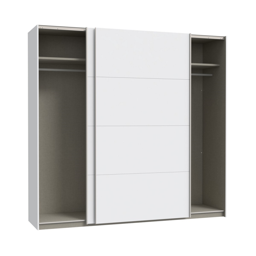 Ormar sa ogledalom KARO 220x210 cm u beloj boji