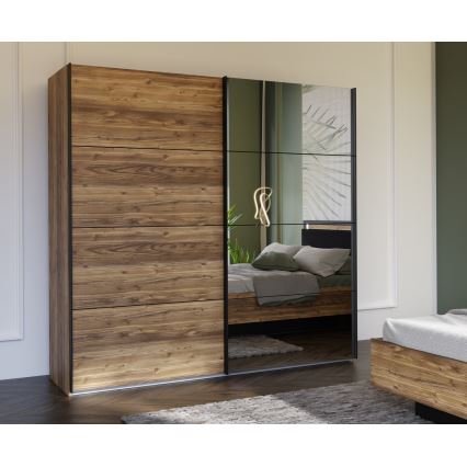 Ormar sa ogledalom OREN 220x210 cm hrast artisan