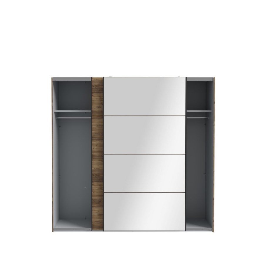 Ormar sa ogledalom OREN 220x210 cm hrast artisan