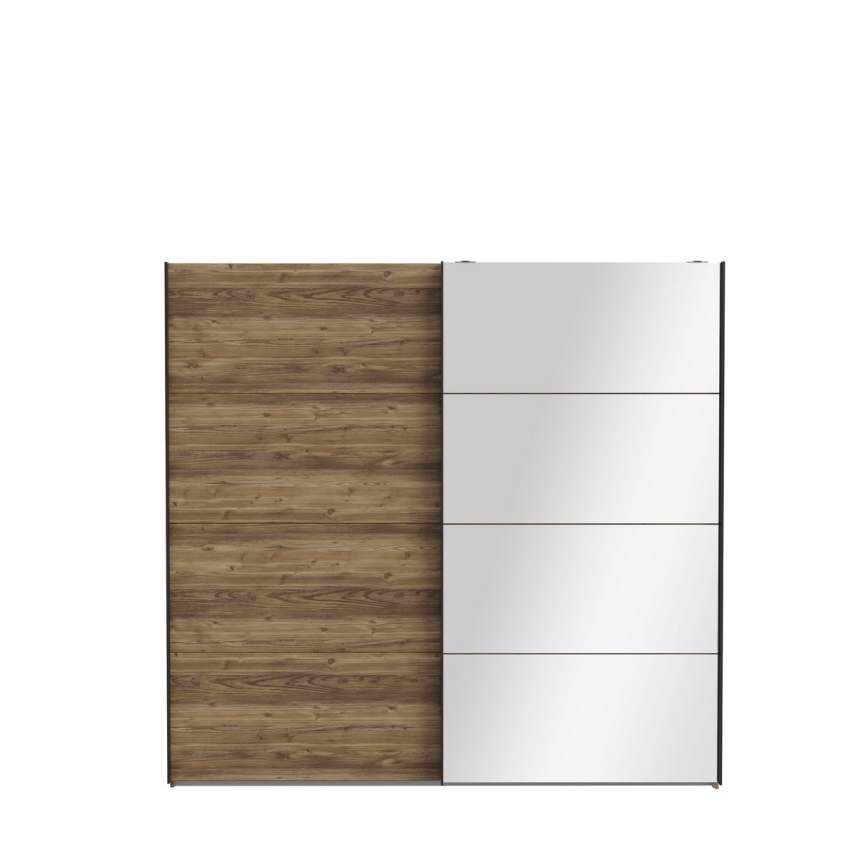 Ormar sa ogledalom OREN 220x210 cm hrast artisan