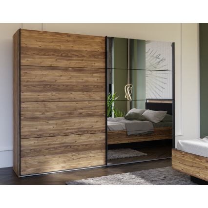 Ormar sa ogledalom OREN 270x210 cm hrast artisan