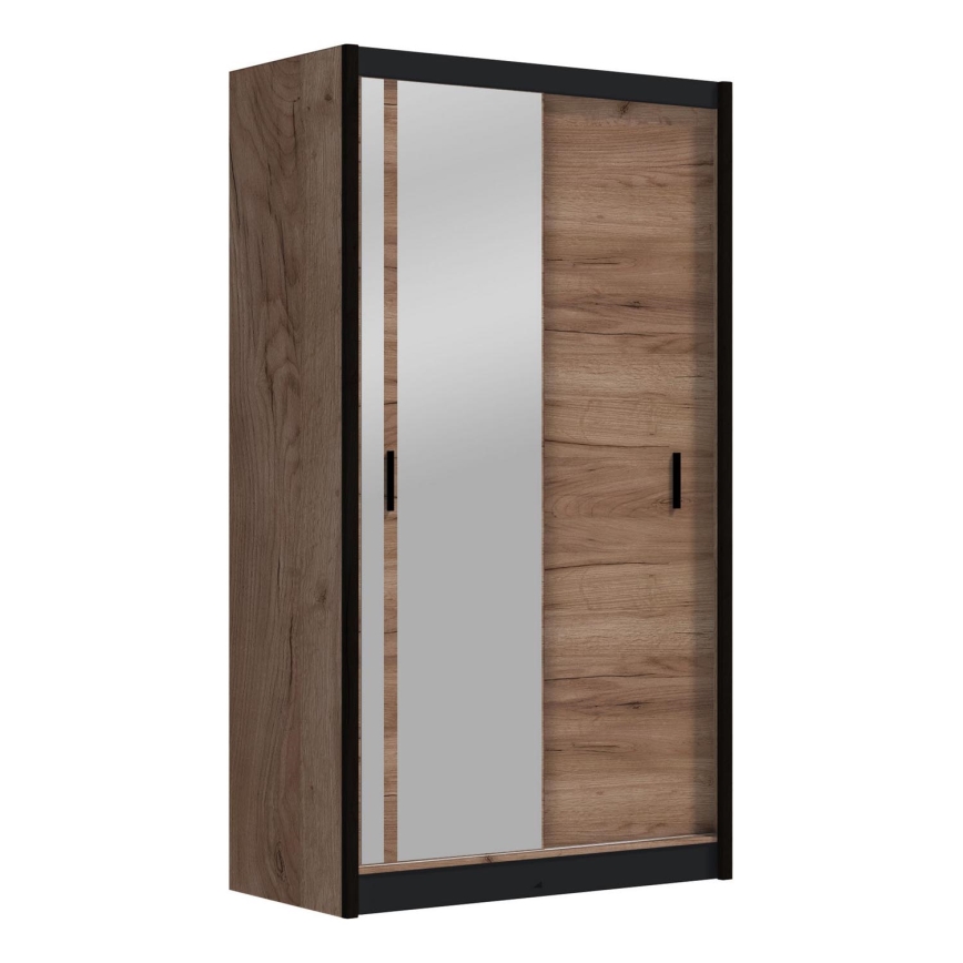 Ormar sa ogledalom SABRINA 120x215 cm hrast craft