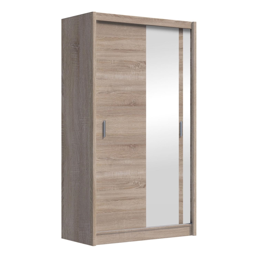 Ormar sa ogledalom SABRINA 120x215 cm, sonoma hrast