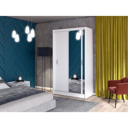 Ormar sa ogledalom SABRINA 150x215 cm beo
