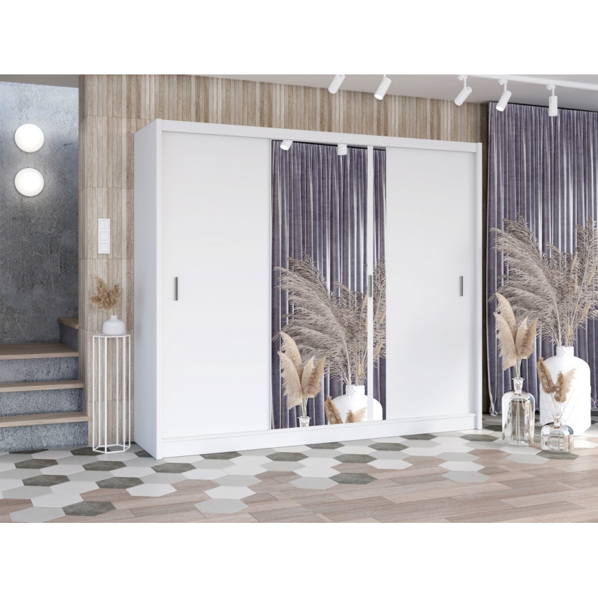 Ormar sa ogledalom SABRINA 250x215 cm beo