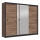 Ormar sa ogledalom SABRINA 250x215 cm, hrast craft
