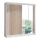 Ormar sa ogledalom SANTINO 203x215 cm beo/hrast craft