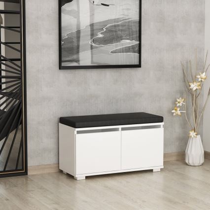 Ormarić za cipele DRAGO 42x80 cm bela/crno