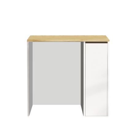 Ormarić za veš mašinu sa skladišnim prostorom 88,3x93,5 cm bela/orah