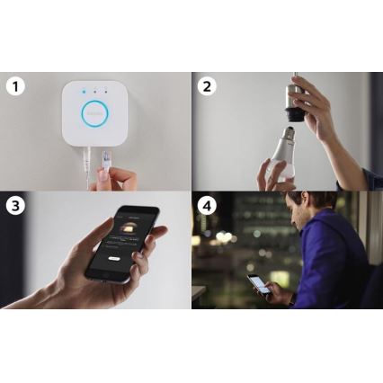 Osnovni paket Philips Hue STARTER KIT WHITE 3xE27/9W 2700K + uređaj za povezivanje
