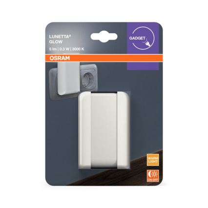 Osram - LED noćno svetlo sa senzorom sumraka LUNETTA LED/0,3W/230V
