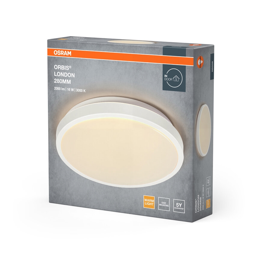 Osram - LED plafonsko svetlo ORBIS LONDON LED/16W/230V prečnik 28 cm belo
