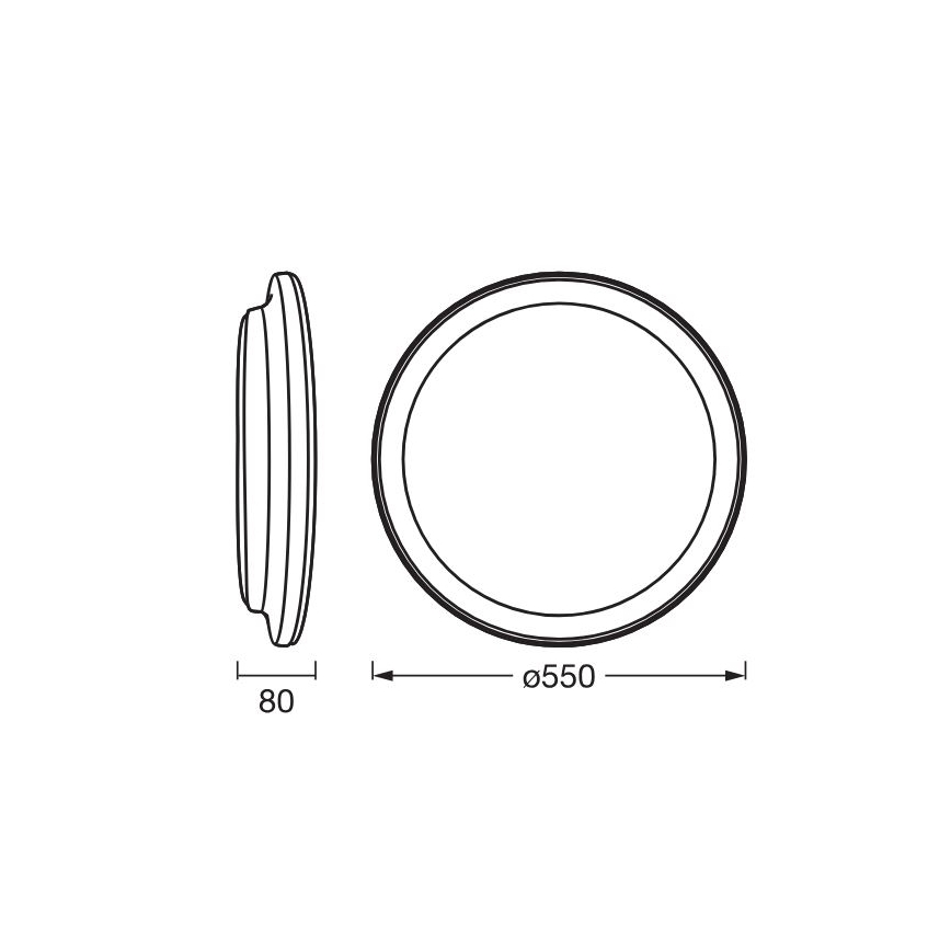 Osram - LED plafonsko svetlo ORBIS PEDERSON LED/36W/230V Ø 55 cm belo