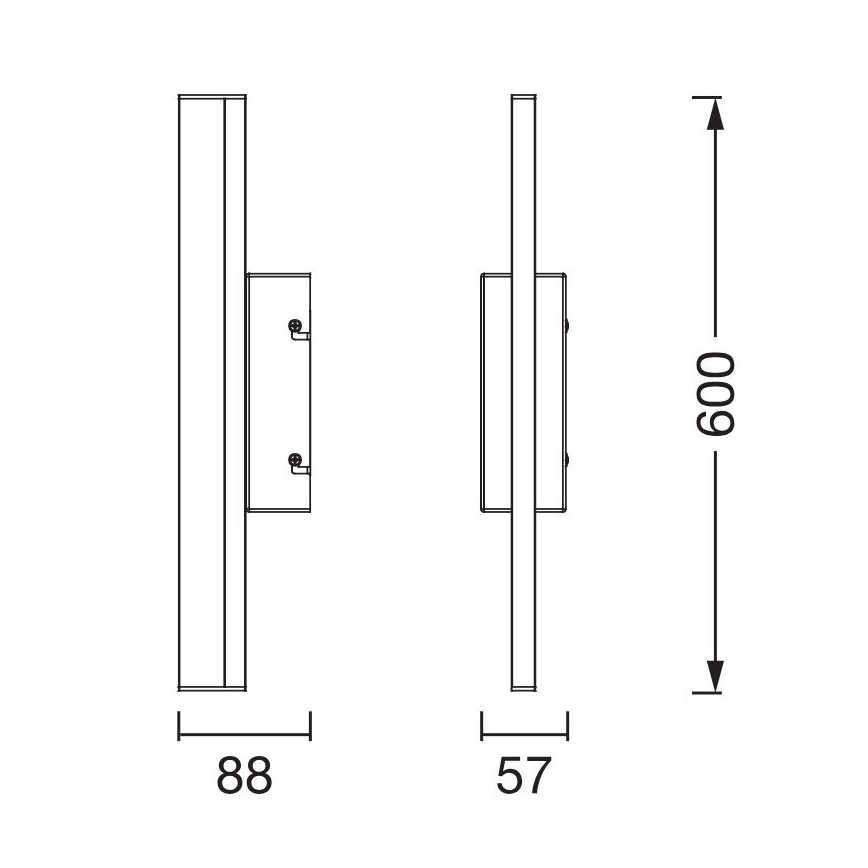 Osram - LED prigušiva osvetljenje za ogledalo ORBIS MIRROR LED/10W/230V 3000/4000K 60 cm IP44